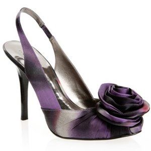 Guess NISADORA purple slingback size 6.5